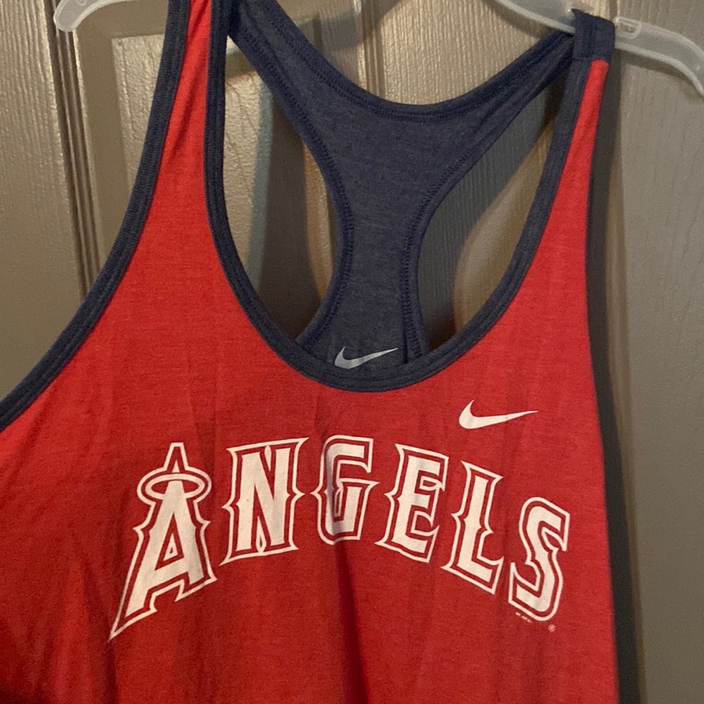 Women’s Nike MLB Razorback California Anaheim Angels Tank Top